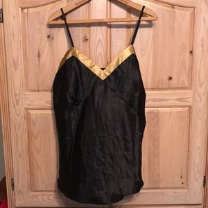 Alexander Del Rossa NWT black silk cami